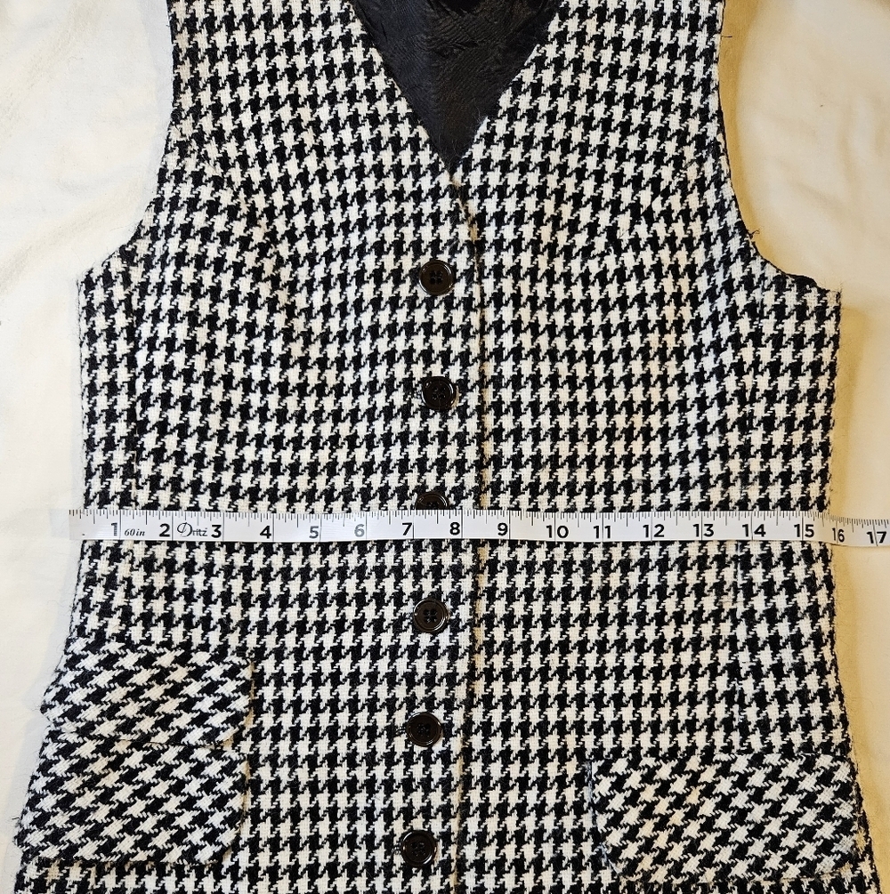 Houndstooth Womens Vest XXS/XS - Picture 4 of 9